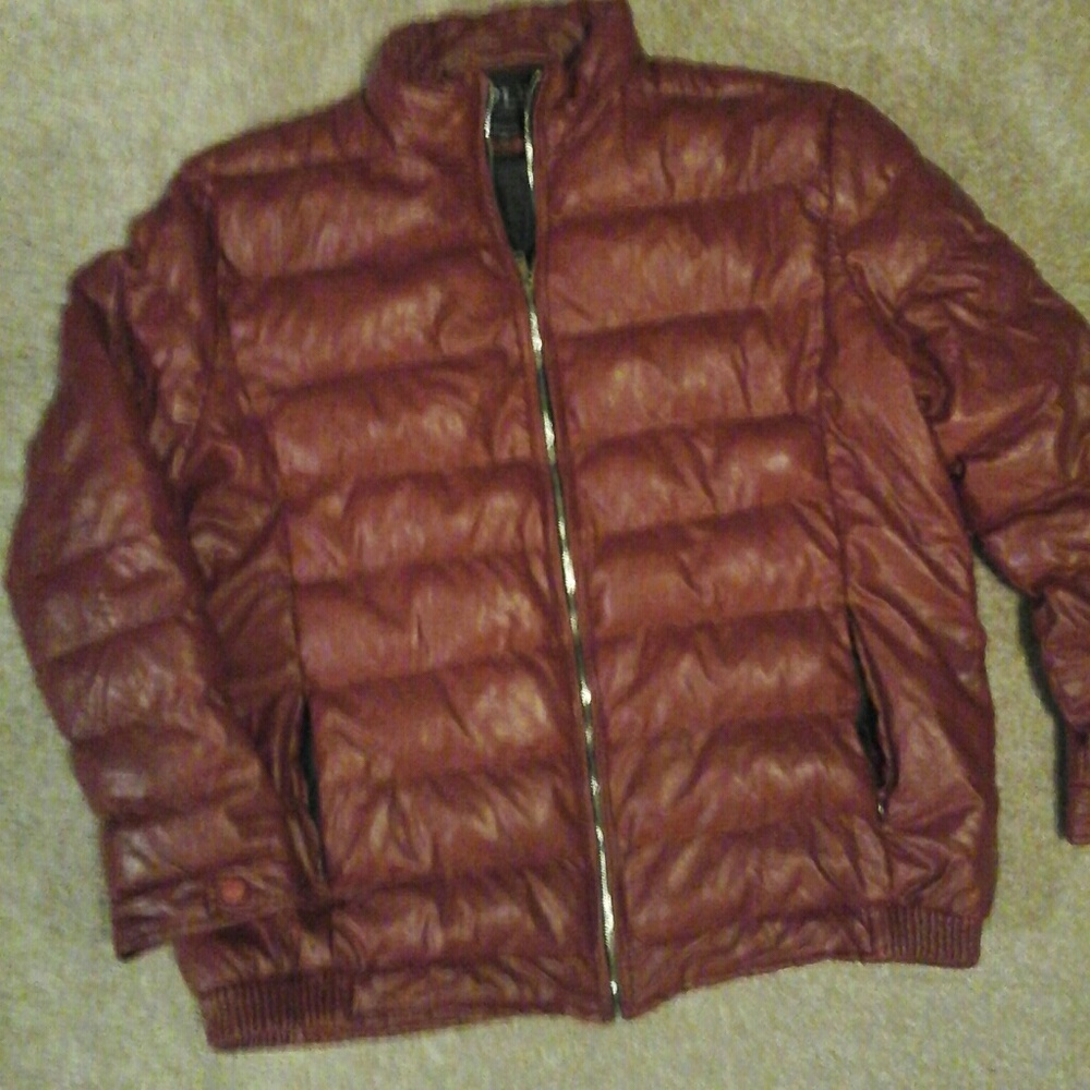 Men's  Puff Coat  Maroon  Sixe 4XL